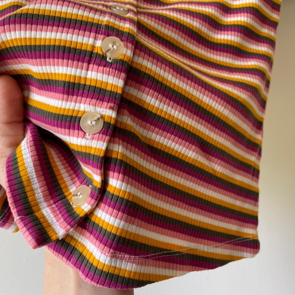 Maeve Anthropologie ribbed striped top size XS - Picture 4 of 10